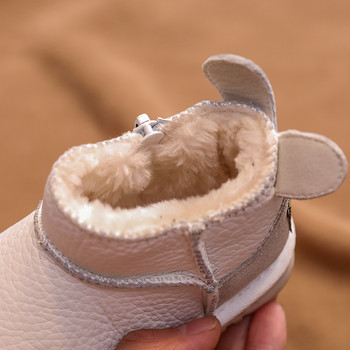 Χειμερινές μπότες χιονιού για βρέφη για αγόρια για εξωτερικούς χώρους Παπούτσια από Μπότες με βαμβακερή επένδυση Αδιάβροχα, βελούδινα παιδικά παπούτσια
