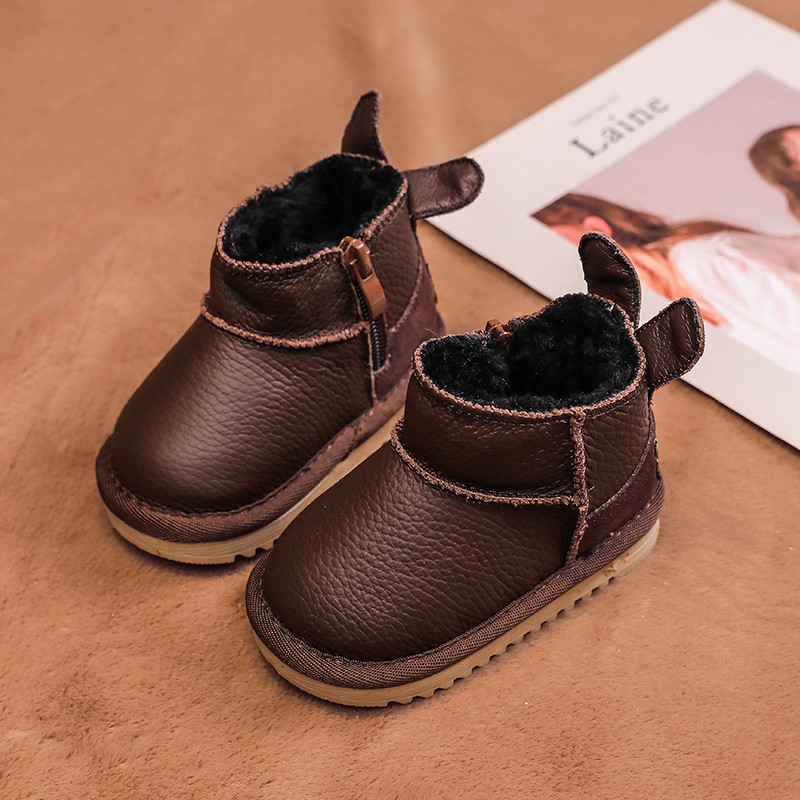 Zimske čizme za snijeg za djevojčice, dječačke cipele  čizme podstavljene pamukom, plišane dječje cipele otporne na vjetar, vodootporne