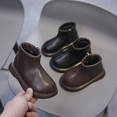 Βρεφικές μπότες για κορίτσια Φθινοπωρινά χειμωνιάτικα παιδικά παπούτσια βρεφικά παπούτσια βρετανικού στυλ Αδιάβροχα αντιανεμικά αντιολισθητικά παιδικά μποτάκια εξωτερικού χώρου