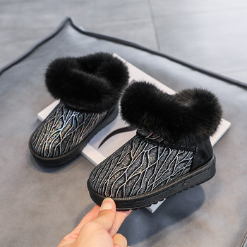 2022 Winter girls Snow Boots Παιδικές Μπότες εξωτερικού χώρου Ζεστές βελούδινες παιδικές βαμβακερές μπότες αντιανεμικές αδιάβροχα παχιά φοιτητικά παπούτσια