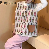 Ženski prsluk za pletenje Jesen, novi dolazak, jednoredno kopčanje, opušteni, modni, vintage modni kardigani, kaput s prslukom Femme