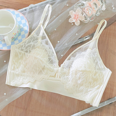 Lenjerie de corp franțuzească de primăvară și vară adună sâni mici urechi de iepure sâni mari sâni mici ultra-subțiri sexy colecție sutien