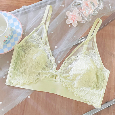 Lenjerie de corp franțuzească de primăvară și vară adună sâni mici urechi de iepure sâni mari sâni mici ultra-subțiri sexy colecție sutien