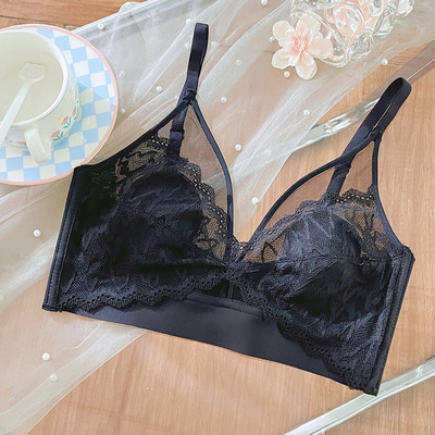 Lenjerie de corp franțuzească de primăvară și vară adună sâni mici urechi de iepure sâni mari sâni mici ultra-subțiri sexy colecție sutien