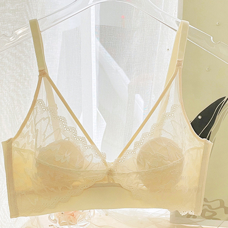 Lenjerie de corp franțuzească de primăvară și vară adună sâni mici urechi de iepure sâni mari sâni mici ultra-subțiri sexy colecție sutien