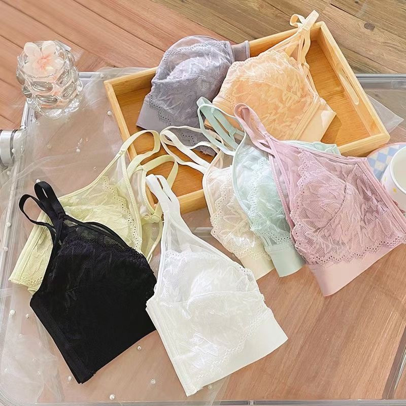 Lenjerie de corp franțuzească de primăvară și vară adună sâni mici urechi de iepure sâni mari sâni mici ultra-subțiri sexy colecție sutien