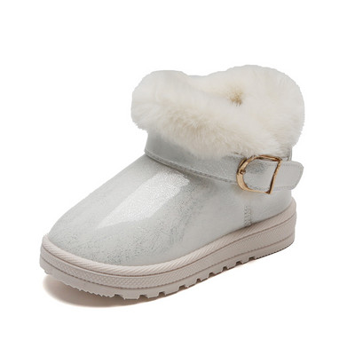 Cizme de zăpadă pentru fete, toamnă iarnă 2023, pantofi de bumbac pentru copii, calduri de pluș, impermeabile, rezistente la vânt, anti-alunecare, pentru exterior, pentru copii, pantofi pentru bebeluși