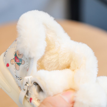 Φθινοπωρινές χειμερινές μπότες για μωρά για χιόνι Βρεφικά παπούτσια κινουμένων σχεδίων Παχύ βελούδινα παιδικά μποτάκια εξωτερικού χώρου Αντιανεμικά αδιάβροχα παιδικά παπούτσια