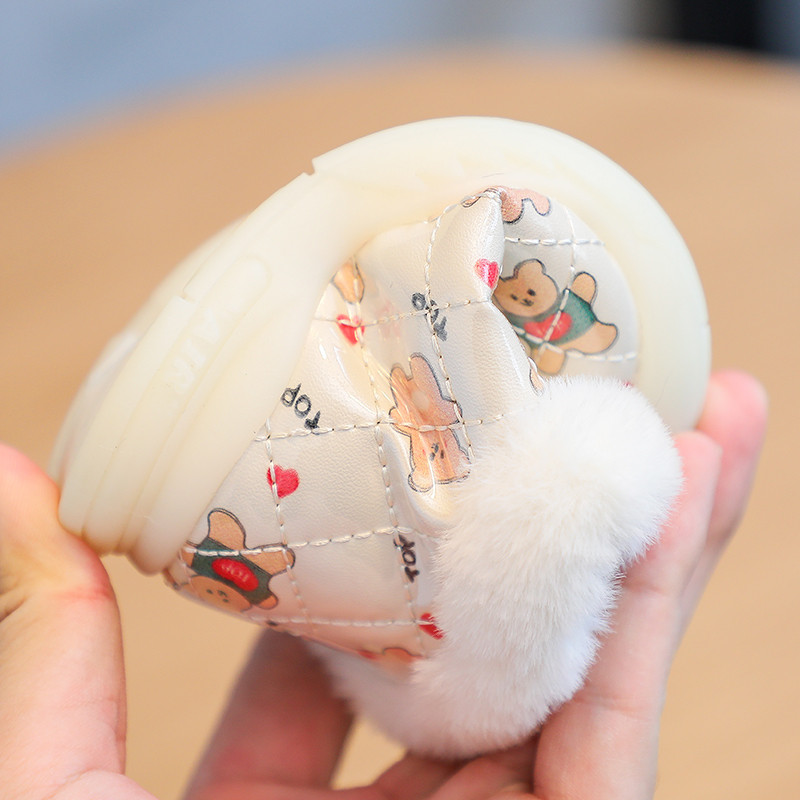 Jesenné a zimné dievčenské snehové čižmy, kreslené detské topánky, zahustené plyšové detské vonkajšie topánky, vetruodolné, nepremokavé detské topánky