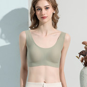 Ženski svileni grudnjak 89% prirodna svila 11% elastan Jastučići za svakodnevnu upotrebu Bez žica Bežični prsluk Cami grudnjak Bandeau Bralette TA017