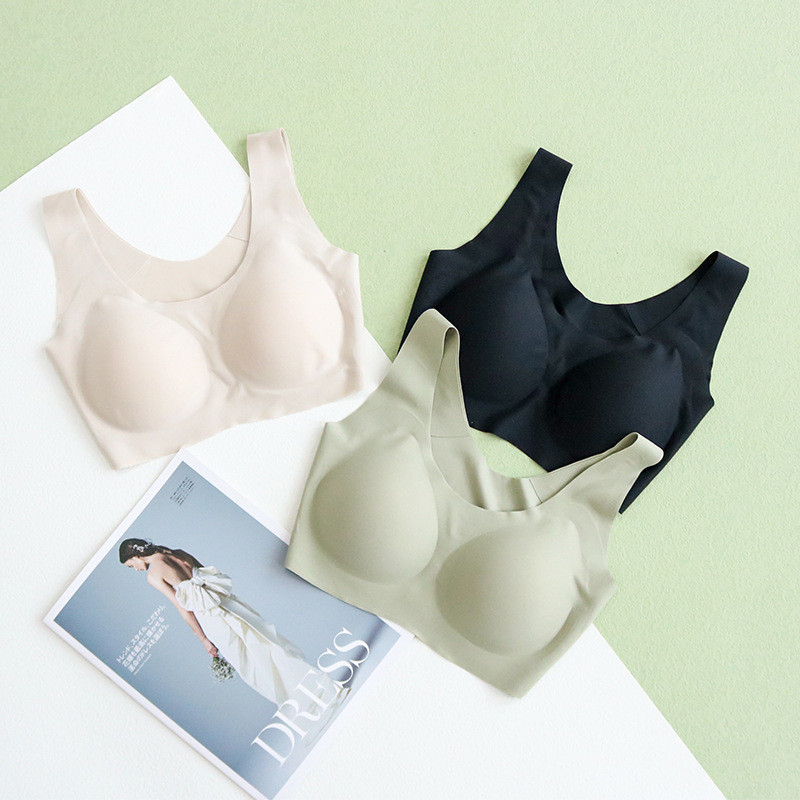 Ženski svileni grudnjak 89% prirodna svila 11% elastan Jastučići za svakodnevnu upotrebu Bez žica Bežični prsluk Cami grudnjak Bandeau Bralette TA017