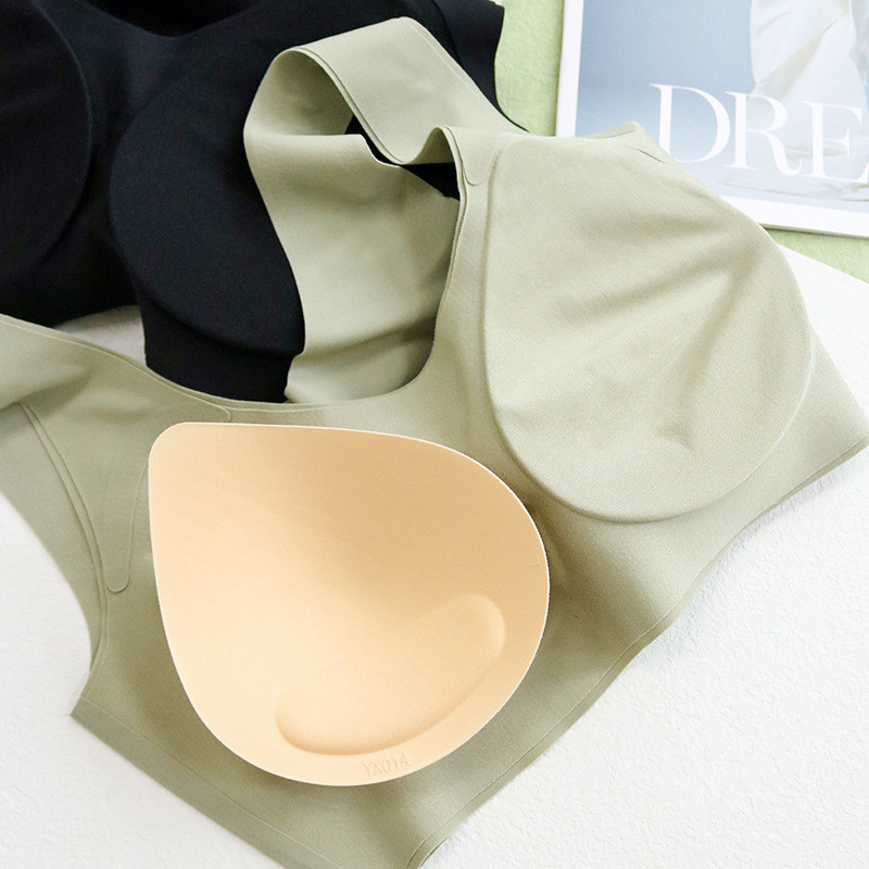 Ženski svileni grudnjak 89% prirodna svila 11% elastan Jastučići za svakodnevnu upotrebu Bez žica Bežični prsluk Cami grudnjak Bandeau Bralette TA017