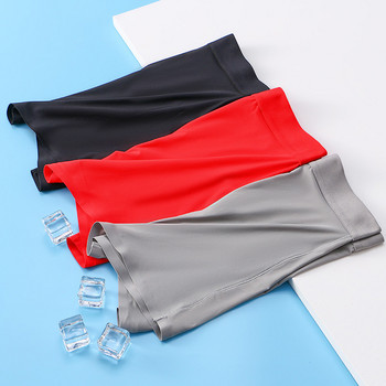 Ice Silk Boxer For Men Seamless Quick Dry Мъжко бельо Boxer Shorts Дишащо бельо Тънко тънко секси 3D чантичка Homme Panties