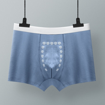 Мъжки U Pouch Boxer Shorts Underwear Мъжки секси боксерки Безшевни дишащи удобни гащи Памучни гащи със средна височина Cueca