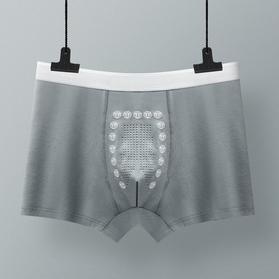 Boxer pentru bărbați în husă U Lenjerie de corp Boxer sexy pentru bărbați, fără sudură, respirabil, confortabil, chiloți din bumbac cu talie medie Cueca