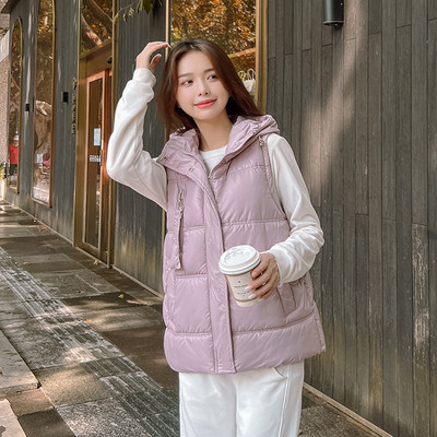 2023 m. Nauja, be skalbimo, ryškiai nuskalbta medvilninė liemenė, moteriška liemenė, rudeninė žieminė striukė be rankovių stora, šiltos liemenės, viršutiniai drabužiai, moteriški