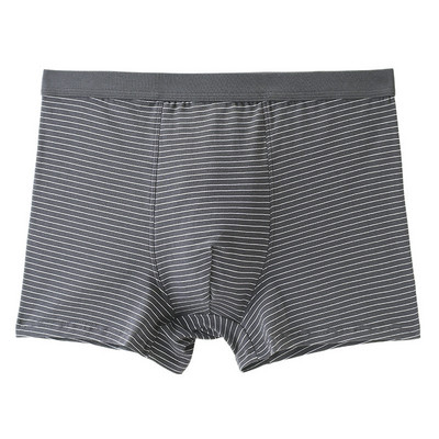 Chiloți bărbați cu dungi Chiloți boxer din bumbac Boxer pentru bărbați Calzoncillos Lenjerie moale respirabilă Cueca Homme