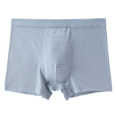 Chiloți bărbați cu dungi Chiloți boxer din bumbac Boxer pentru bărbați Calzoncillos Lenjerie moale respirabilă Cueca Homme