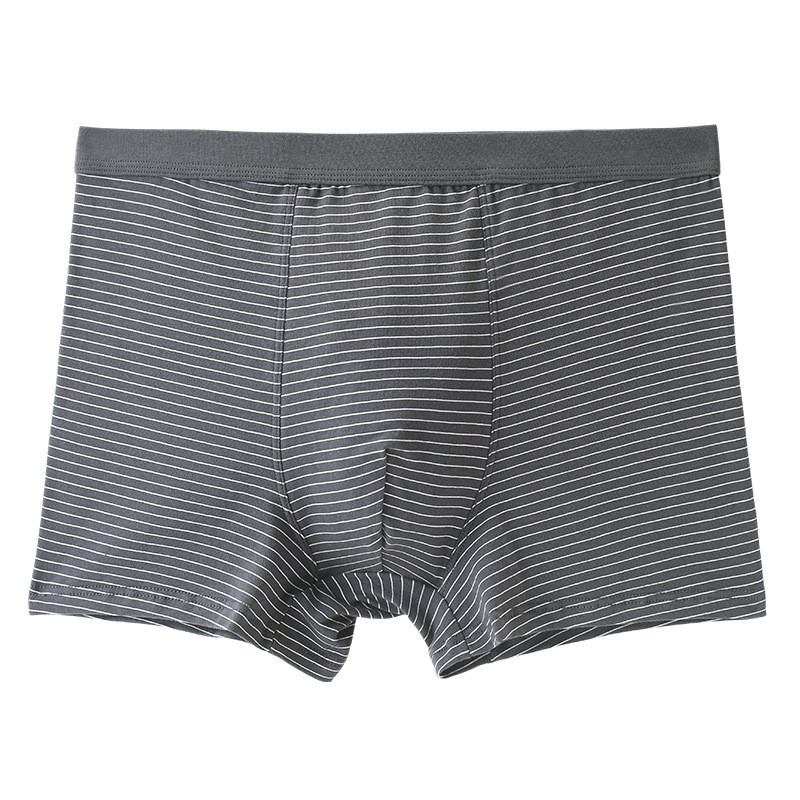 Chiloți bărbați cu dungi Chiloți boxer din bumbac Boxer pentru bărbați Calzoncillos Lenjerie moale respirabilă Cueca Homme