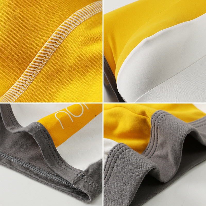 Lenjerie de corp pentru bărbați Boxeri din bumbac Chiloți pentru bărbați, respirabili, patchwork, chiloți pentru bărbați cu talie mijlocie.