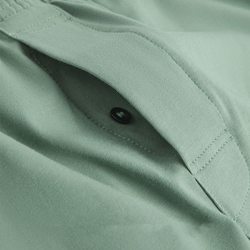 Домашно облекло Къси панталони Мъжко спално облекло Свободно еластично долнище за сън Памучни удобни дишащи гащи със стрелка Ежедневни мъжки гащи