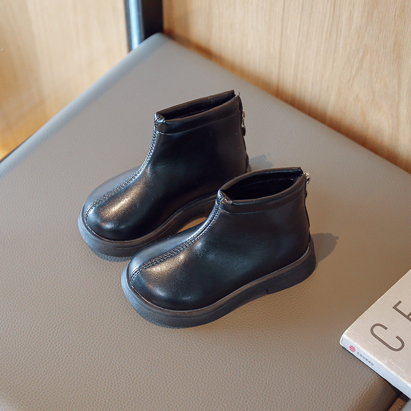 2022 Χειμερινά μποτάκια μέχρι τον αστράγαλο Ανοιχτόχρωμα παπούτσια για κορίτσια Επίσημες μαύρες καφέ κοντές μπότες με χαμηλό τακούνι Φοιτητικά Super Cozy βαμβακερά παπούτσια F09271