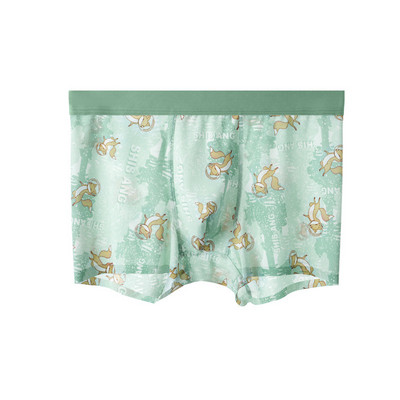 Otisnute seksi muške bokserice Ljetno ledeno svileno donje rublje Bešavne ultratanke muške bokserice Brzosušeće prozračne muške gaćice