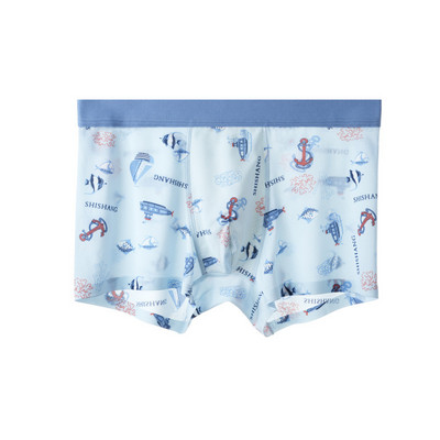 Otisnute seksi muške bokserice Ljetno ledeno svileno donje rublje Bešavne ultratanke muške bokserice Brzosušeće prozračne muške gaćice