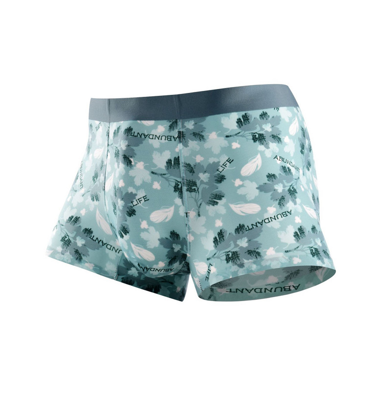 Otisnute seksi muške bokserice Ljetno ledeno svileno donje rublje Bešavne ultratanke muške bokserice Brzosušeće prozračne muške gaćice