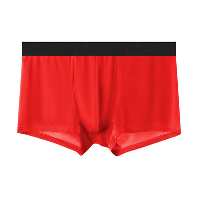 Ice Silk bešavne muške gaćice, tanke jednobojne prozračne muške bokserice Cueca seksi U torbica, muško donje rublje, gaće