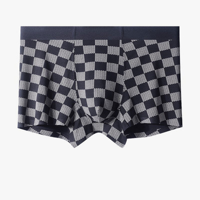 Modal καρό ανδρικό σώβρακο U Bulge Pouch Ανδρικά σέξι εσώρουχα σορτς μπόξερ Άνευ ραφής ανδρικό εσώρουχο Cuecas