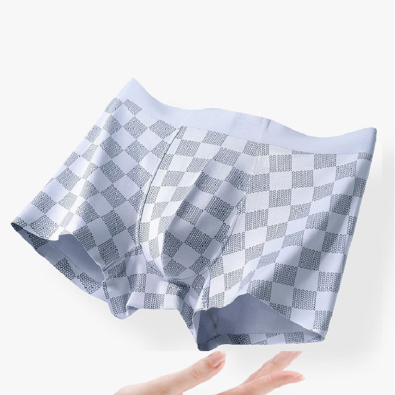 Modal καρό ανδρικό σώβρακο U Bulge Pouch Ανδρικά σέξι εσώρουχα σορτς μπόξερ Άνευ ραφής ανδρικό εσώρουχο Cuecas