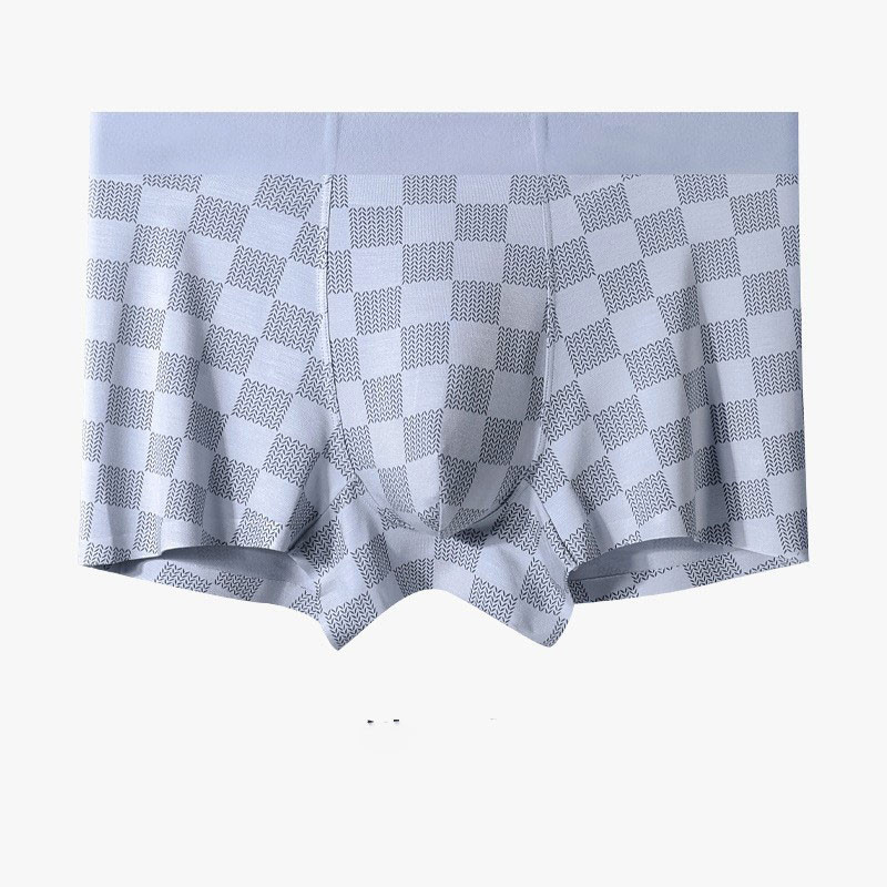 Modal καρό ανδρικό σώβρακο U Bulge Pouch Ανδρικά σέξι εσώρουχα σορτς μπόξερ Άνευ ραφής ανδρικό εσώρουχο Cuecas