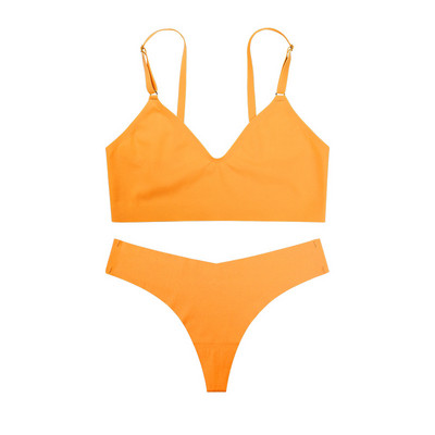 DM Bešavni komplet ženskog donjeg rublja Seksi donje rublje Majice bez rukava + brazilske gaćice Fitness Active Sports Push Up setovi grudnjaka za djevojke