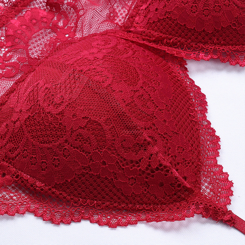 Σέξι σουτιέν με δαντέλα χωρίς πλάτη Δαντέλα με βαθύ U Χαμηλή πλάτη Bralette Thin Cup Brassiere Halter Μαλακό ελαστικό εσώρουχο χωρίς ραφές Encaje Mujer