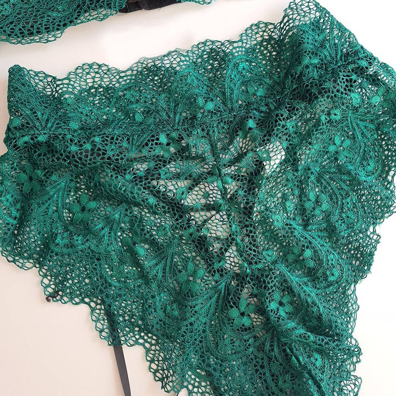 Set de lenjerie sexy pentru femei, bretele din dantelă, chiloți sexy din plasă, în perspectivă, cu sârmă, set de sutien cu sârmă, set de lenjerie erotică