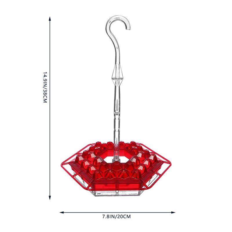 8 skylučių kolibrių lesyklėlė naminių paukščių reikmenų dozatorius, geriamasis puodelis, skirtas lauko kiemo paukščių vandens fontanui Nr. U40