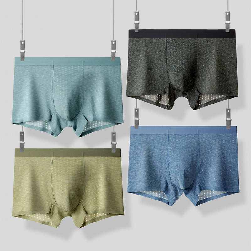 Ultra-tanko boksersko donje rublje velike veličine Muške bešavne prozračne gaće Muške gaćice Kratke hlače Seksi elastične Hombre Calzoncillos