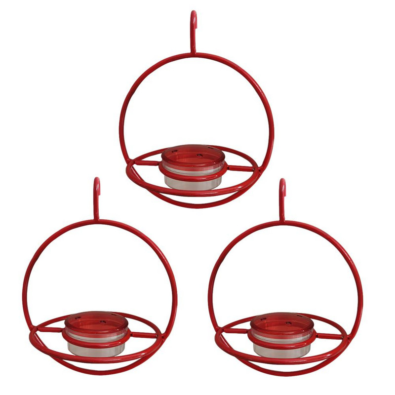 Tanka metalna hranilica za kolibri Viseća metalna okrugla hranilica za kolibri Pojilica za ptice za vanjsko dvorište Uređenje dvorišta