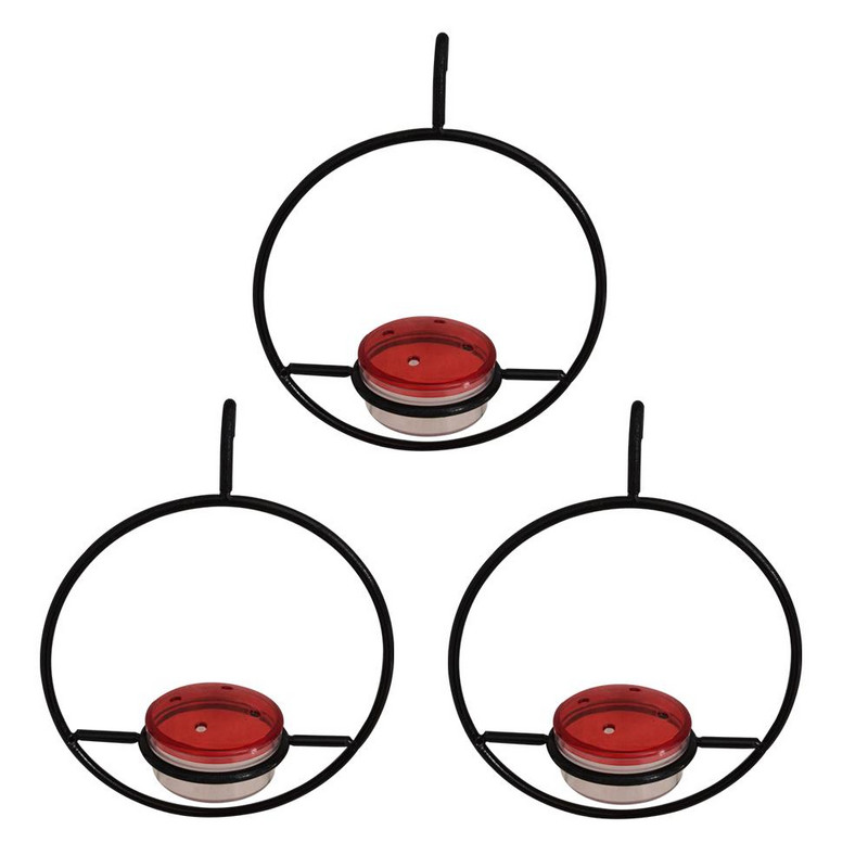 Tanka metalna hranilica za kolibri Viseća metalna okrugla hranilica za kolibri Pojilica za ptice za vanjsko dvorište Uređenje dvorišta