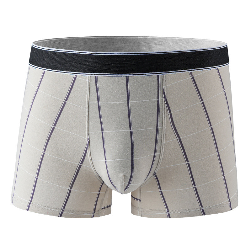 Muške bokserice Donje rublje Pamučne bokserice Homme modne muške gaćice srednjeg struka Breathbale U konveksna torbica Karirane gaće Cueca