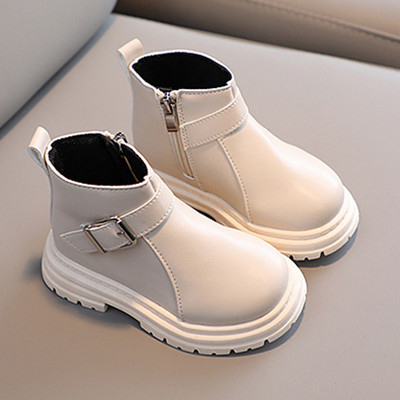 Cizme Copii Noua Iarna Moda Cizme calde Baieti Fete Pantofi cu platforma Fermoar Cizme cu varf rotund Pantofi casual copii