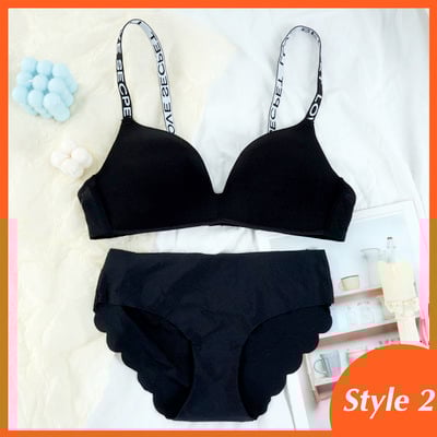 Bešavni komplet grudnjaka za žene Push up komplet donjeg rublja Komplet grudnjaka i gaćica bez žica Plus veličina ML XL Veličina Intimno rublje Žensko