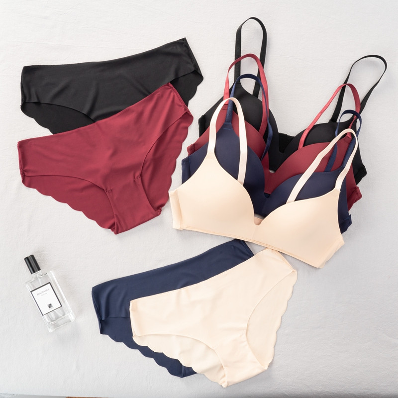 Bešavni komplet grudnjaka za žene Push up komplet donjeg rublja Komplet grudnjaka i gaćica bez žica Plus veličina ML XL Veličina Intimno rublje Žensko