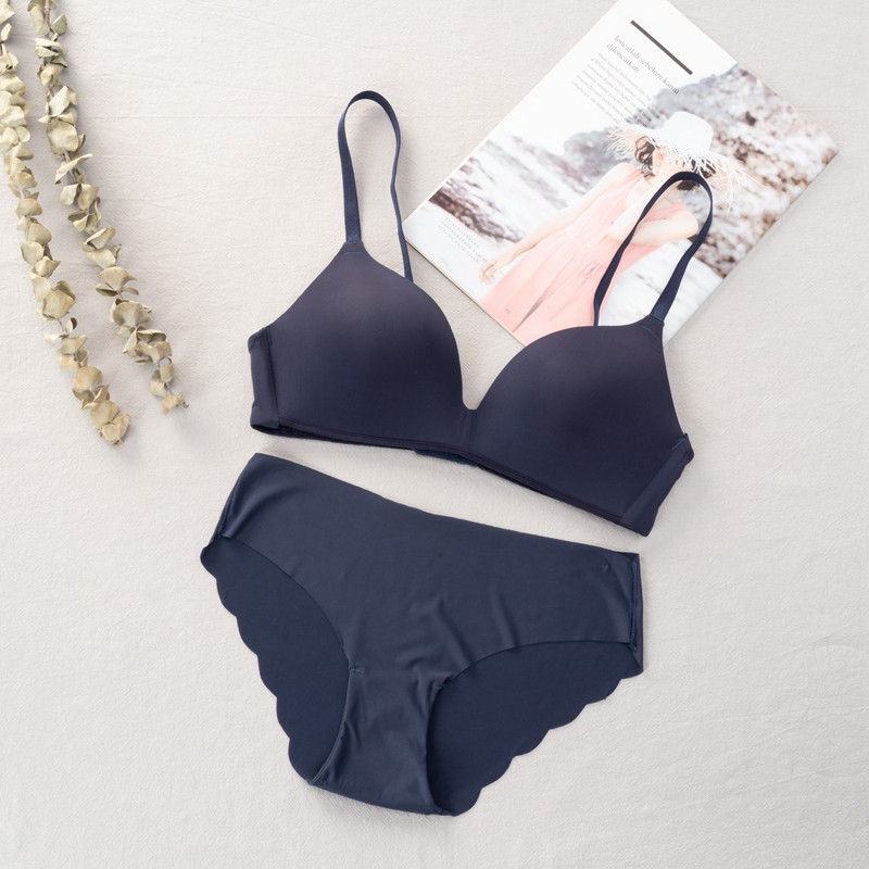 Bešavni komplet grudnjaka za žene Push up komplet donjeg rublja Komplet grudnjaka i gaćica bez žica Plus veličina ML XL Veličina Intimno rublje Žensko