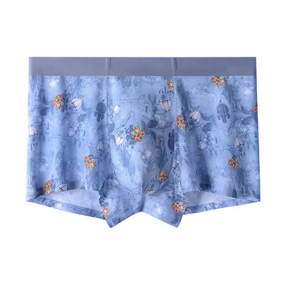 Imprimeu la modă Lenjerie de corp boxer modal pentru bărbați Pantaloni scurți pentru bărbați Boxer fără sudură Calzoncillo Hombre Chiloți respirabili