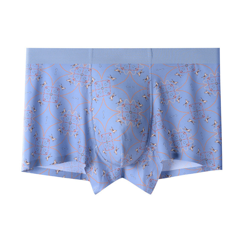 Imprimeu la modă Lenjerie de corp boxer modal pentru bărbați Pantaloni scurți pentru bărbați Boxer fără sudură Calzoncillo Hombre Chiloți respirabili