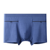 Muško donje rublje veće veličine s džepovima na patentni zatvarač Gaćice Pamučne seksi bokserice otporne na krađu Gaćice Calzoncillos Hombres