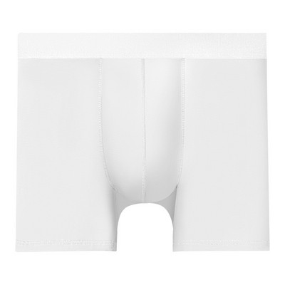 L-6XL Sexy Boxeri pentru bărbați Lenjerie de corp Chiloți de mărime mare pentru bărbați, mătase de gheață, husă respirabilă, chiloți cu picioare lungi, boxeri pentru bărbați, mărime mare