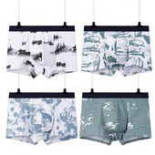 L-4XL Velike veličine Muško seksi donje rublje Mekane udobne bokserice Pamučne prozračne gaće Muške gaćice 3D donje rublje